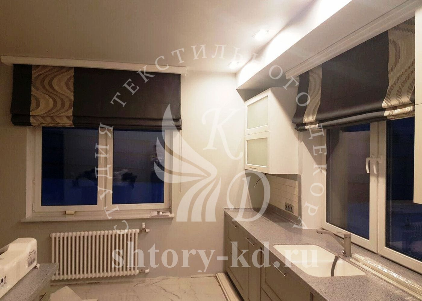 Дизайн и пошив штор в кухню на заказ в Москве и Московской области