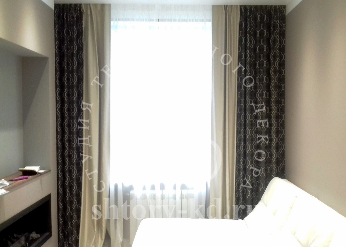 Дизайн и пошив штор в гостиную на заказ в Москве и Московской области