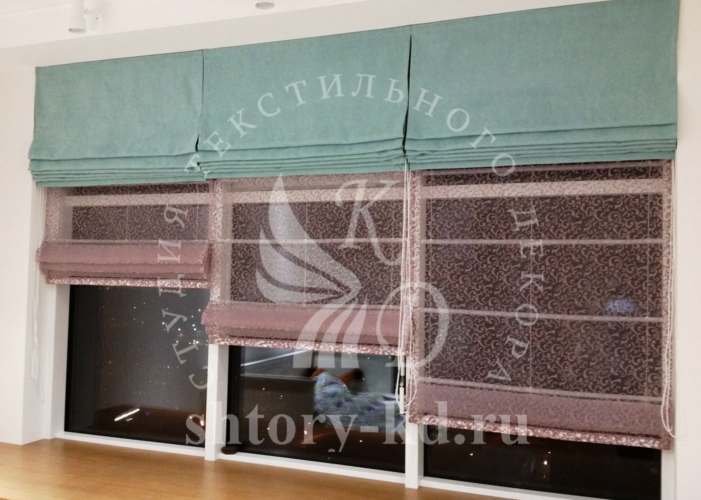 Дизайн и пошив штор в гостиную на заказ в Москве и Московской области