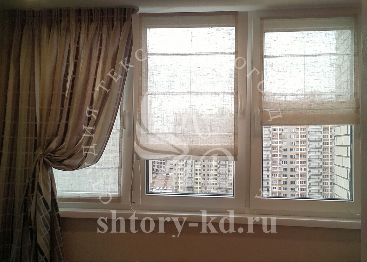 Дизайн и пошив штор в кухню на заказ в Москве и Московской области