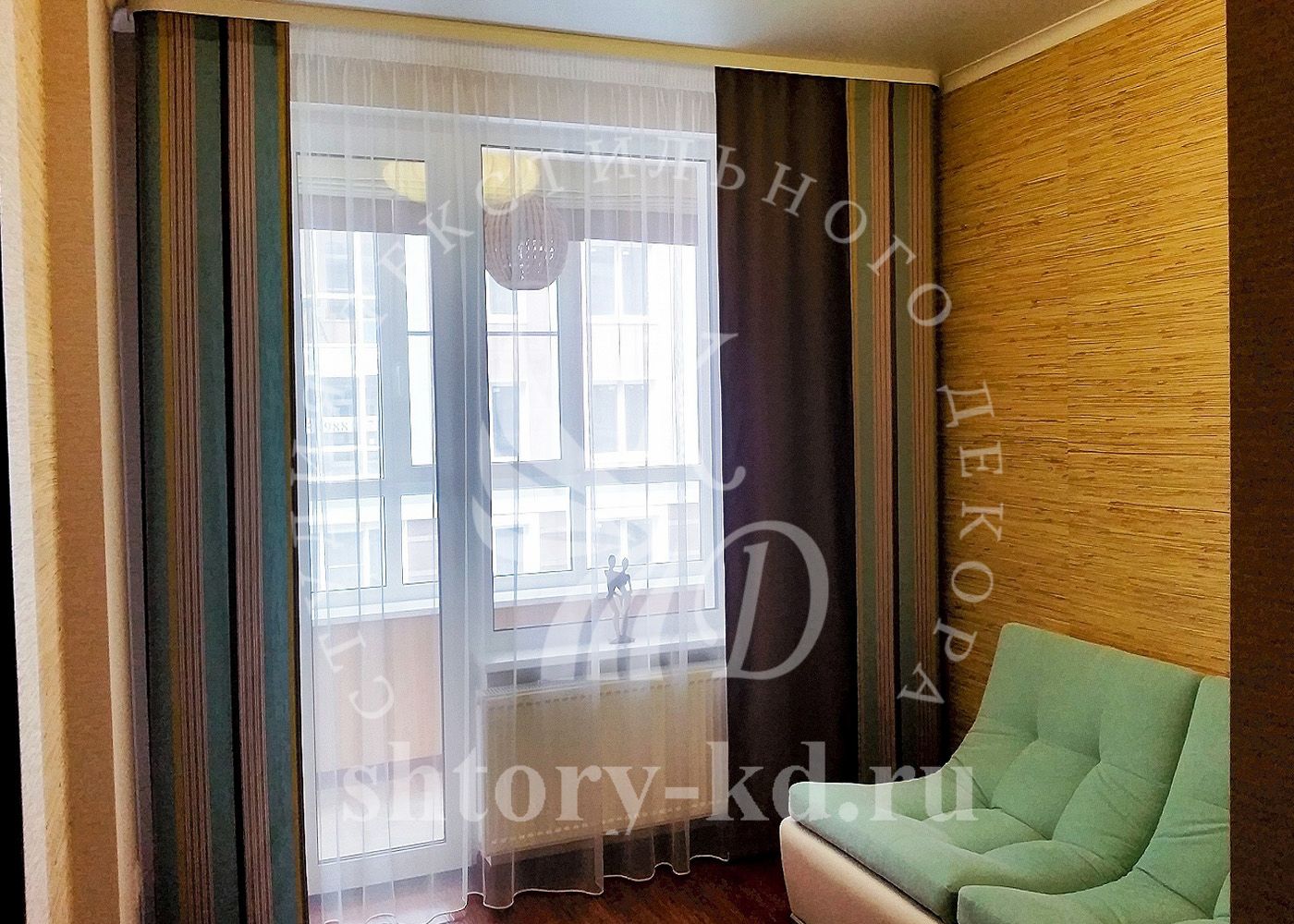 Дизайн и пошив штор в спальню на заказ в Москве и Московской области