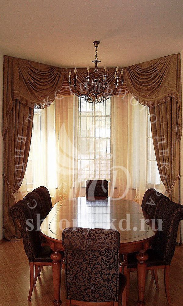 Дизайн и пошив штор в гостиную на заказ в Москве и Московской области