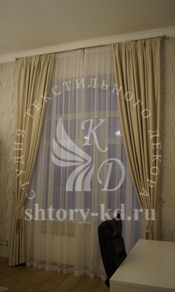 Дизайн и пошив штор в спальню на заказ в Москве и Московской области