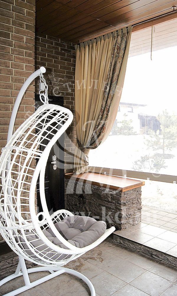 Дизайн и пошив штор на веранду на лестницу на заказ в Москве и Московской области