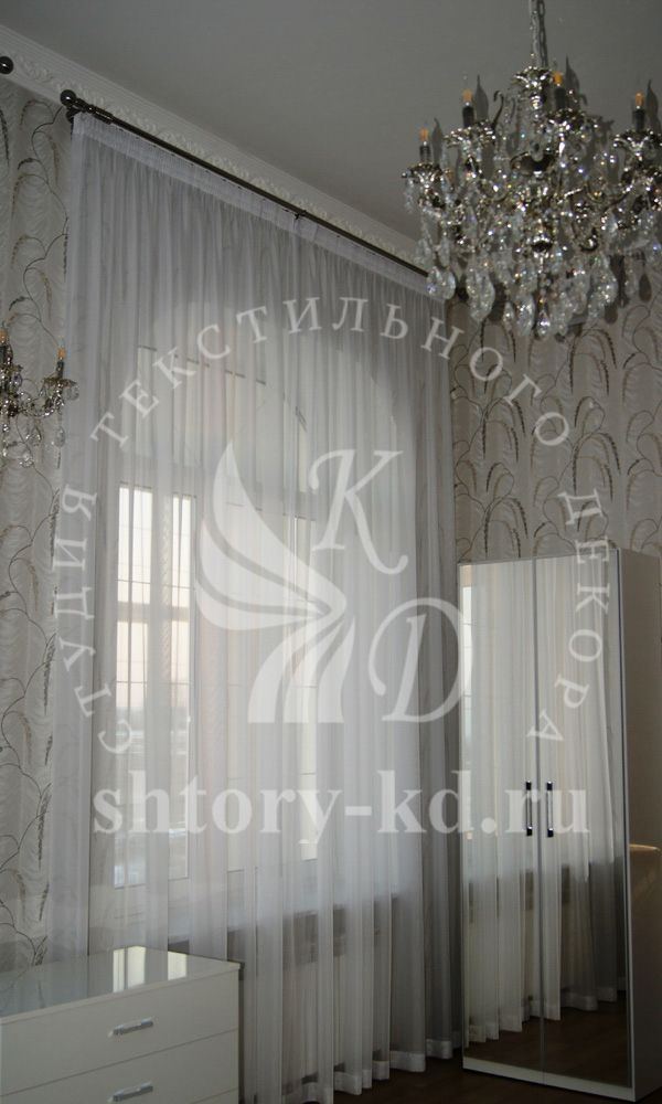 Дизайн и пошив штор в спальню на заказ в Москве и Московской области